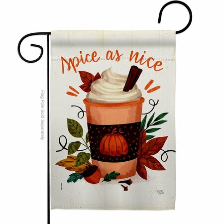 PATIO TRASERO 13 x 18.5 in. Spice As Nice Garden Flag with Fall Harvest & Autumn Double-Sided  Vertical Flags PA3900937